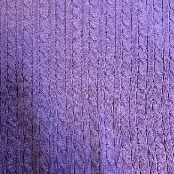 Sonoma Purple Cable Knit Sweater - Picture 3 of 5